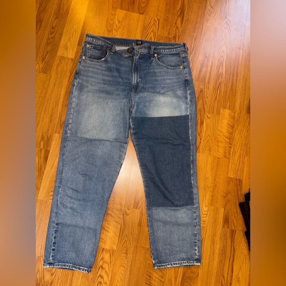 Gap jeans! High wasted boyfriend and color block